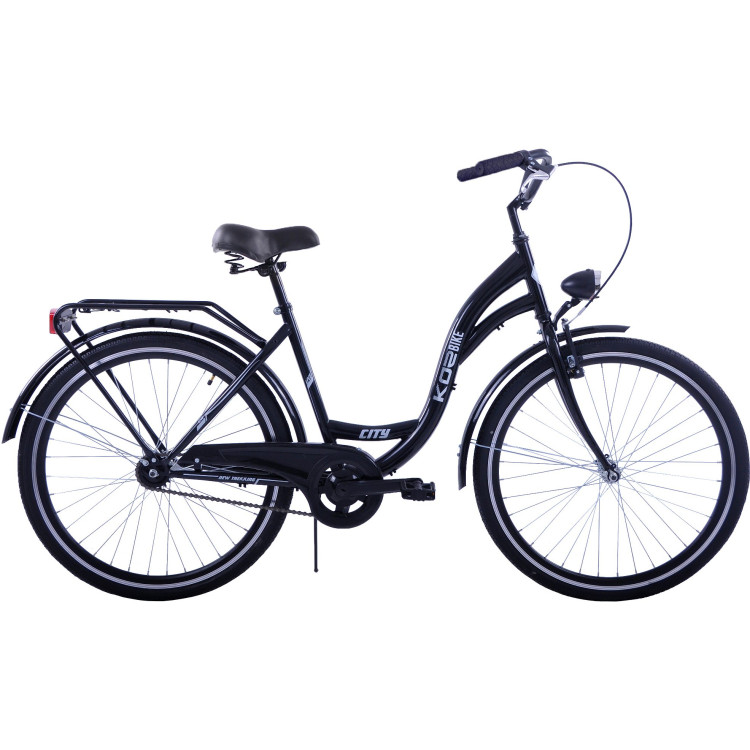 Mestský bicykel 26" Kozbike K14 1 prevodový Čierny Mestský bicykel 26" Kozbike K14 1 prevodový Čierny